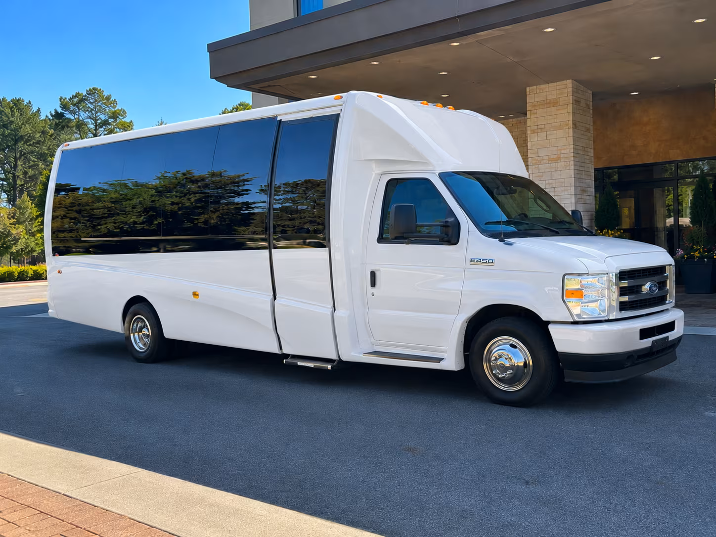 one bus keeps your bridal party together from getting ready to the grand entrance