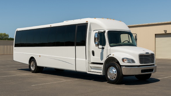 Exterior of Charter Bus Company Greenacres's 28 Passenger Mini bus in Greenacres