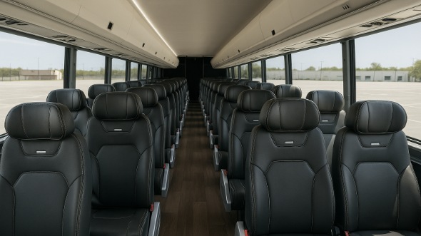 Interior of Charter Bus Company Greenacres's 30 Passenger Minibus in Greenacres