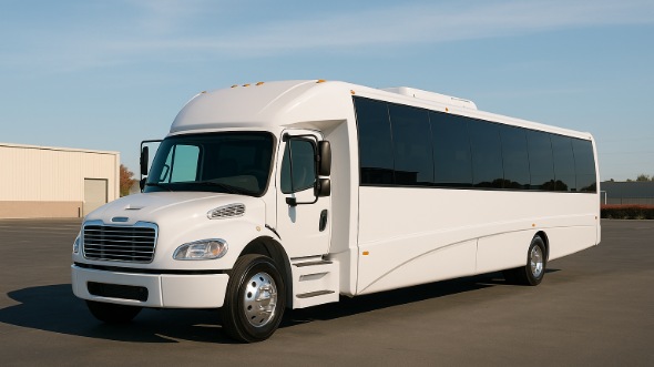 Exterior of Charter Bus Company Greenacres's 35 Passenger Minibus in Greenacres