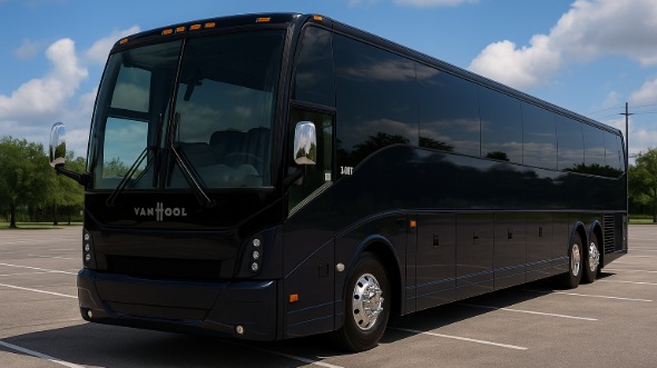 Exterior of Charter Bus Company Greenacres's 54 Passenger Charter Bus in Greenacres