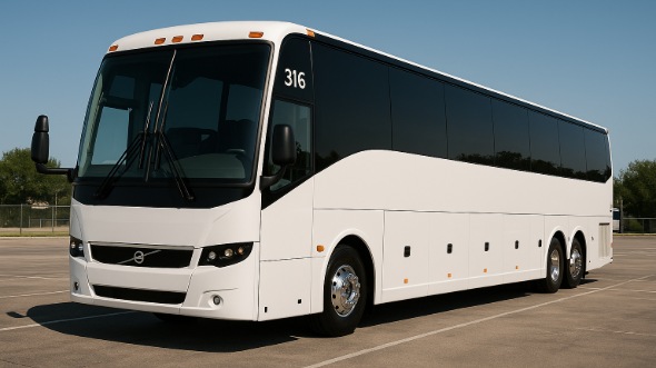 Exterior of Charter Bus Company Greenacres's 55 Passenger Charter Bus in Greenacres