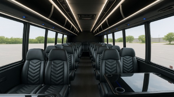 greenacres 15 passenger minibus inside