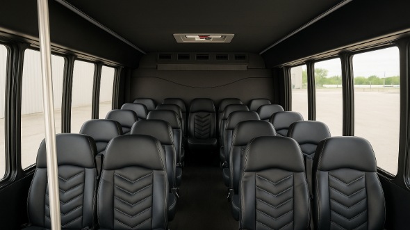 greenacres 18 passenger minibus inside
