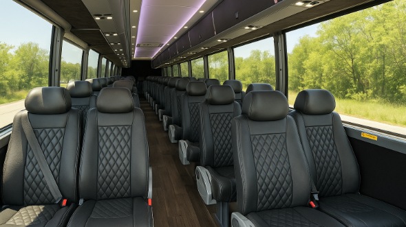 greenacres 25 passenger minibus inside