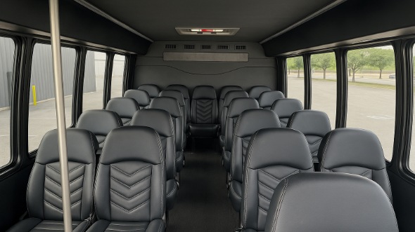 greenacres 28 passenger minibus inside