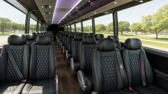 greenacres 30 passenger minibus inside
