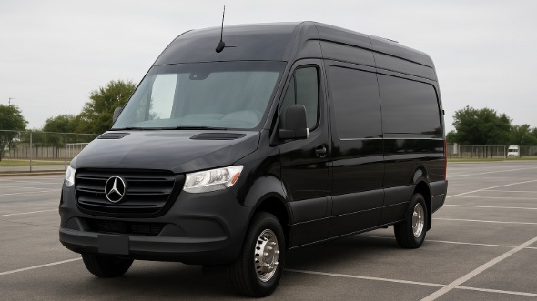 Exterior of Charter Bus Company Greenacres's Sprinter Van Rental With Driver in Greenacres